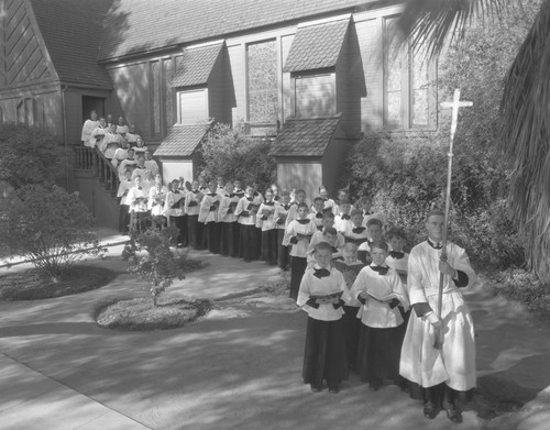 Group portrait of children's church choir