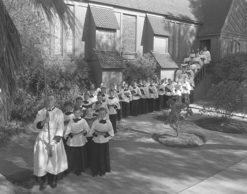 Group portrait of children's church choir