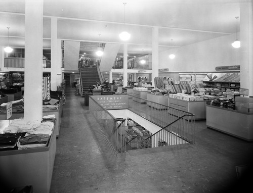 Interior view of Sears, Roebuck and Company