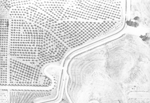 Aerial view of plot of land