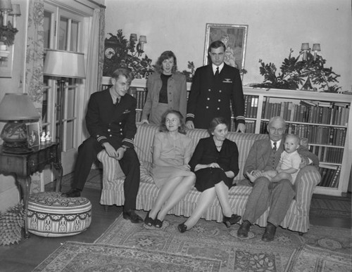 Willits family in living room