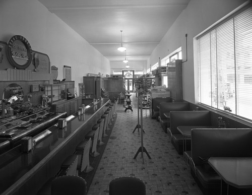 Interior view of Banks Drug Company