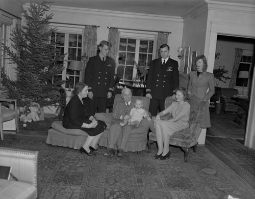 Willits family in living room