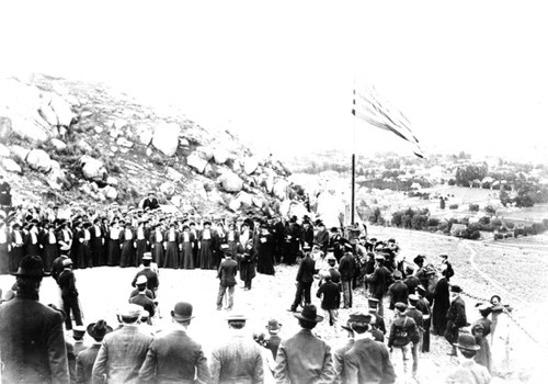 Easter service with Jacob Riis on Mount Rubidoux