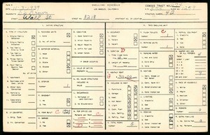 WPA household census for 8218 Wall Street, Los Angeles County