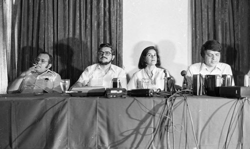 Junta of National Reconstruction press conference, Nicaragua, 1979