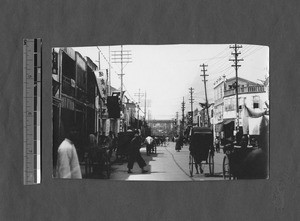 Street scene in Fuzhou, Fujian, China, 1929