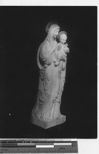 Statue of the Maryknoll Madonna at Fushun, China, 1937