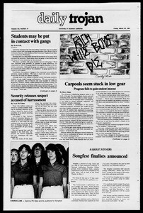 Daily Trojan, Vol. 90, No. 31, March 20, 1981