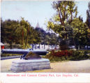 Monument and Cannon, Central Park, Los Angeles, California