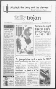 Daily Trojan, Vol. 116, No. 55, November 19, 1991