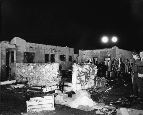 Symbionese Liberation Army crime scene, Los Angeles,1974