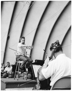 Hollywood Bowl rehearsals at Philharmonic, 1959