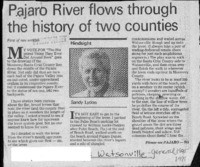 Pajaro River flows through the history of two counties