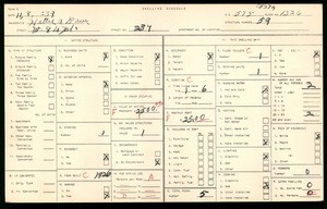 WPA household census for 237 West 84th Place, Los Angeles County