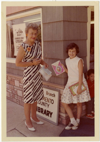 Librarian and Child at Fruitridge Branch