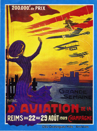 Reims, France Air Meet poster (color reproduction)