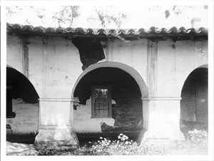 Front arches at Mission San Juan Bautista, ca.1903