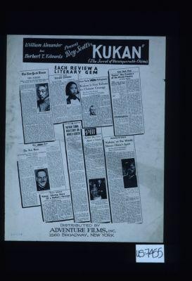present Rey Scott's "Kukan" (The Secret of Unconquerable China)