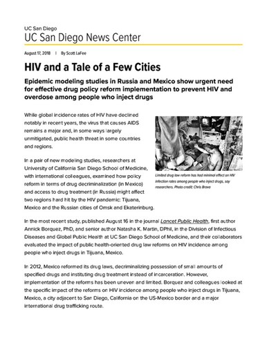 HIV and a Tale of a Few Cities