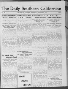 The Daily Southern Californian, Vol. 3, No. 20, October 15, 1913