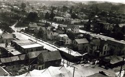 View of Third and Second Streets between C and D streets, Petaluma, California, about 1910