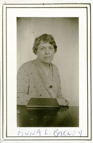 Portrait of Anna L. Barney