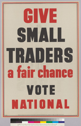 Give small traders a fair chance: Vote National
