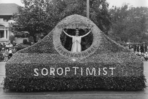 1929 Parade Float, Soroptimist Club of San Jose