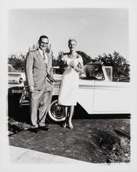 Chonne Patton at Sanderson Ford dealership, Petaluma, California, 1959