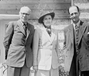 Lands meeting 1949 i Fredericia Nordic guests: missionary priest I. Isaksen and his wife, Norwa