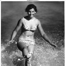Cyndi Matranga (later, Benzel), a water ski sensation at Norte Del Rio HS