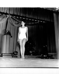 Donna Costner in the Miss Sonoma County swim suit competition, Santa Rosa, California, 1971