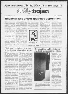 Daily Trojan, Vol. 98, No. 34, March 01, 1985