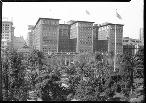 Biltmore Hotel from across Pershing Square, July 11, 1926