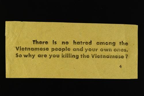 There is no hatred among the Vietnamese…