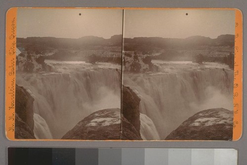 (Shoshone Falls, Idaho, 210 ft. high; on verso.) Place of publication: Baker City, Oregon. Photographer's series: On the Line of the O. R. & N. Co