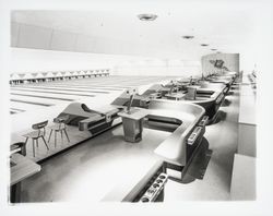 Bowling lanes at the Rose Bowl, Santa Rosa, California, 1959