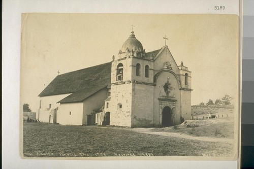 Carmel Mission, founded December 1770, restored 1881 [cropped duplicate of 05190]