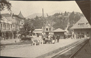 The Mill Valley Depot, passengers waiting for train