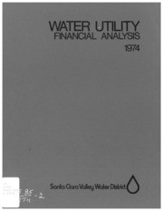 Annual Financial Analysis Water Utility System, 1974