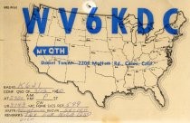 QSL Card to K6JI from WV6KDC