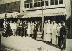 American Legion members in front of Classic Grill