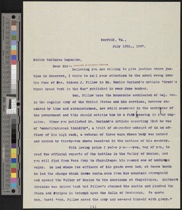 Elise Trigg Shields, letter, 1897-07-13, to Hamlin Garland