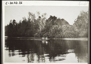 Canoe on the Wuri River (Cameroon)