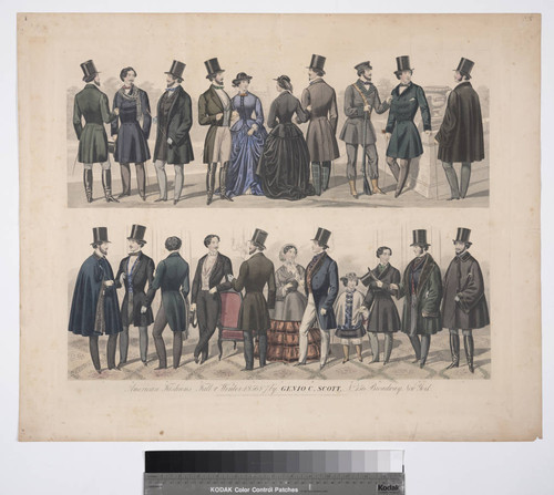 American fashions fall and winter 1856&7 by Genio C. Scott, No. 156 Broadway, New York