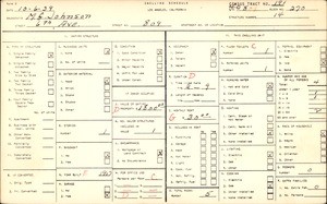 WPA household census for 809 6TH AVE, Los Angeles County