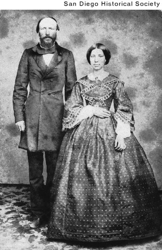 Portrait of George Allan Pendleton and his wife Concepcion Estudillo