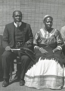 Litunga (Lozi King) Yeta III (Litia) and his wife, Imwambo