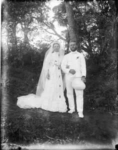 Bridal couple, Tanzania, ca.1893-1920